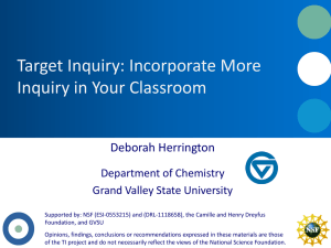 Target Inquiry: Incorporate More Inquiry in Your Classroom