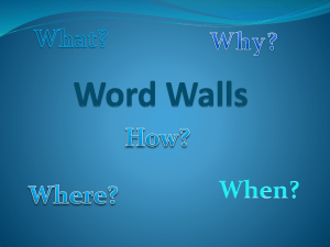 Word Walls