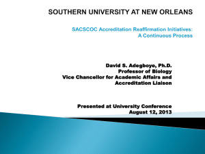 Fall University Conference - Southern University New Orleans