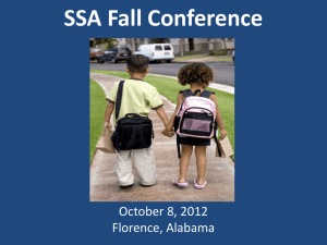 SSA Fall Conference - Alabama Department of Education