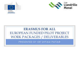 4. SSA-TC Work Packages and Deliverables