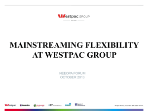 Mainstreaming Flexibility At Westpac Group