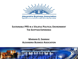 Sustainable PPD in a Volatile Political Environment