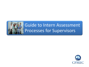Guide to AMC Intern Assessment Processes