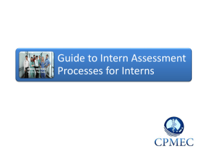 Guide to AMC Intern Assessment Processes