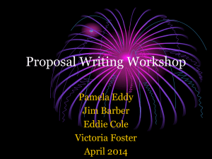 Conference Proposal Writing Workshop