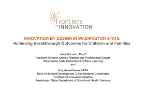 innovation by design in washington state