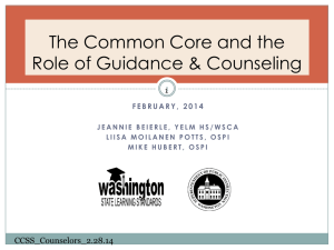Implementing the Common Core State Standards