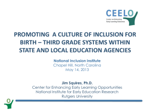Promoting a Culture of Inclusion - Presentation slides