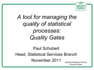 Quality Gates - National Statistical Service