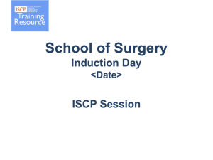 Presentation for introduction to the ISCP
