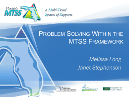 Example - MTSS Process FLOW CHART