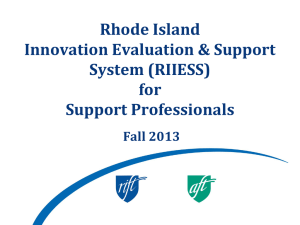 Support Professionals Rubrics - Providence School Department