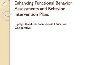 Enhancing Functional Behavior Assessments and Behavior