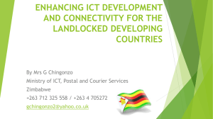 enhancing ict development and connectivity for the - UN