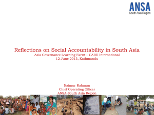 Social Accountability Reflection - Naimur Rahman