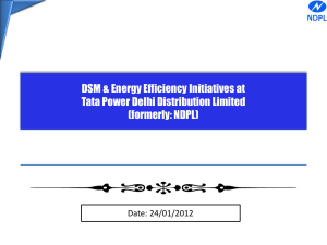 TPDDL - DSM_EE_initiatives___TPDDL_24012012