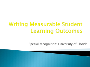 Writing Learning Outcomes