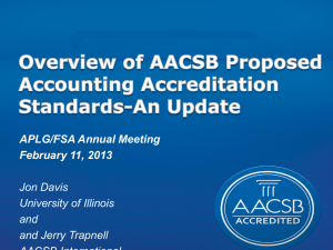 Slides from the Accreditation Update Presentation