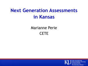 Next Generation Assessments in Kansas