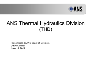 ANS Thermal Hydraulics Division (THD)
