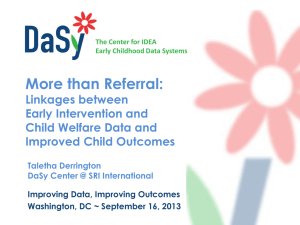 More than Referral: Linkages between Early Intervention and Child