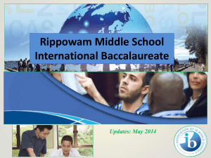 Learner Profile - Rippowam Middle School