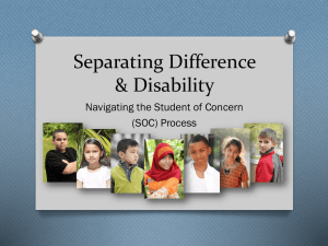 Separating Difference and Disability - long Powerpoint