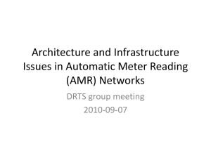 Architecture and Infrastructure Issues in Automatic Meter Reading