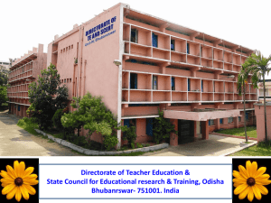Teacher Education Odisha - Support Teacher Education