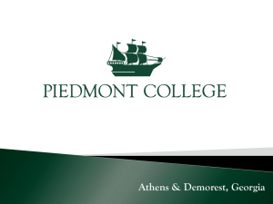 Dual Enrollment, Piedmont College