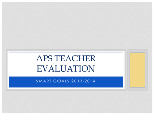APS Teacher Evaluation