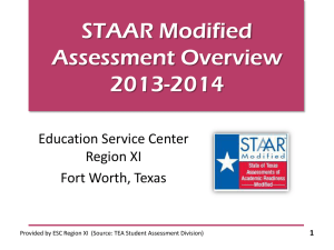 STAAR Modified