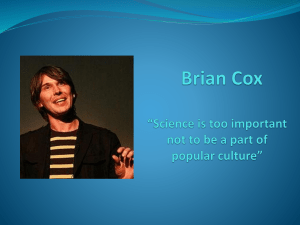 Brian Cox Powerpoint