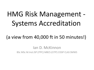 Risk Management in the UK Public Sector
