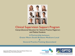Clinical Supervision and Support Program – Research Forum