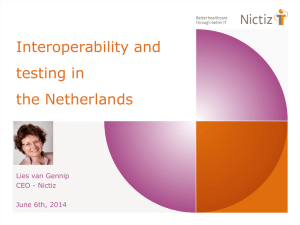 Interoperability & Testing in The Netherlands.