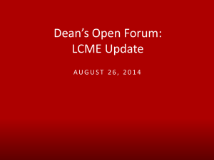 Dean`s Forum - August 26, 2014