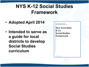 NYS K-12 Socia