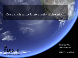 research at TU Delft - Centre for Education and Learning