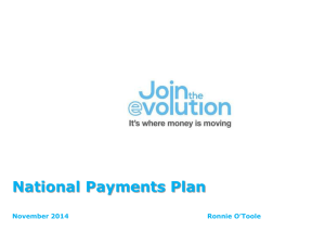 National Payments Plan - Central Bank of Ireland