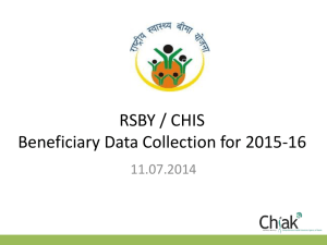 RSBY-CHIS Registration 2015-16