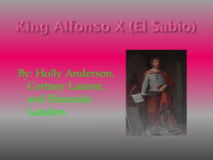 King Alfonso X (El Sabio)