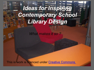Ideas for Inspiring Contemporary School Library