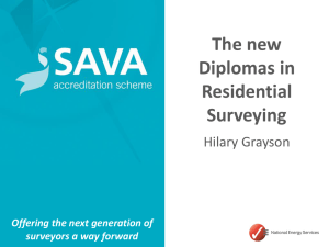 SAVA – our pedigree - Residential Property Surveyors Association