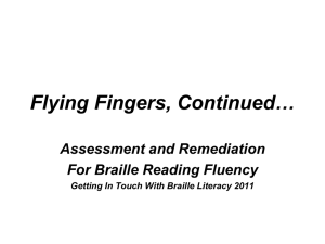 Flying Fingers, Continued… - Getting in Touch with Literacy