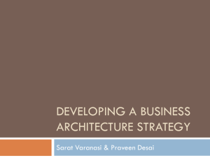 Developing a Business Architecture Strategy