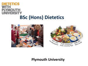 BSc (Hons) Dietetics