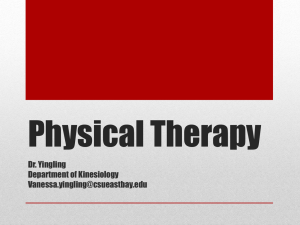 Physical Therapy - California State University, East Bay