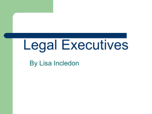 Work of Legal Executives